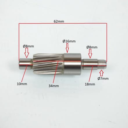 Pignon engrenage compte tour pour moto Yamaha 125 RS DX 1V1-17841-00