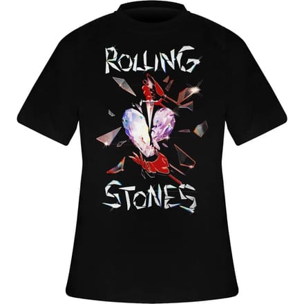 The Rolling Stones - Hackney Diamonds Heart Heren T-shirt - XL - Zwart