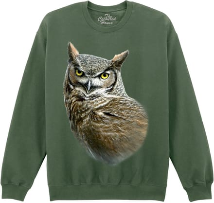 Uil Oehoe Great Horned Owl The Coloured House Sweater M