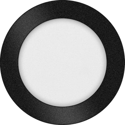 ETH Anne LED plafonnière 4 settings zwart 17x2.7cm 10W IP44 Rond