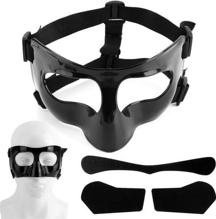 Neymasker voor Sporttraining - Verstelbare en Ademend - 15.8 x 9 x 9 cm
