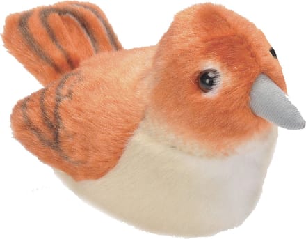 Wild Republic Knuffel Nachtegaal Met Geluid 15 Cm Pluche Oranje