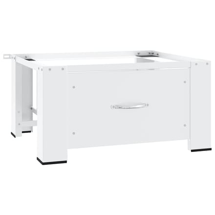 vidaXL - Wasmachineverhoger - met - lade - wit