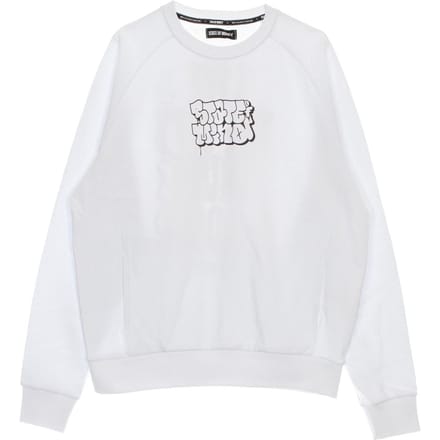 Lichtgewicht herensweatshirt met ronde hals en ronde hals, wit