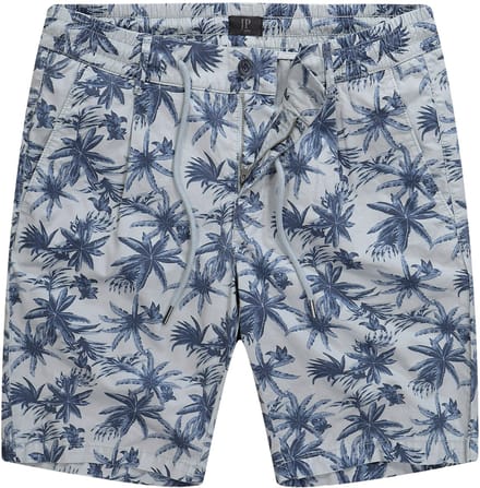 JP 1880 - Heren - Bermuda all-over print elastische tailleband - Marmer - Maat 5XL