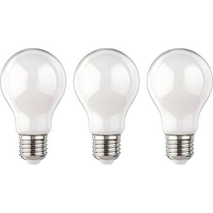 LIVARNO Set van 3 LED-filamentlampen (E27, melkachtig)
