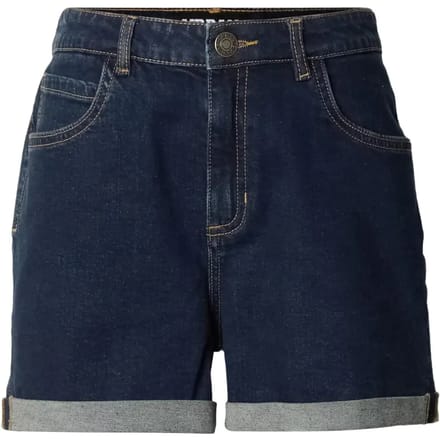 Urban Classics - High Waist Denim Korte broek - Taille, 29 inch - Blauw
