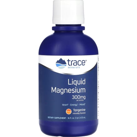 Trace, magnésium liquide, saveur mandarine, 300 mg, 16 fl oz (473ml)