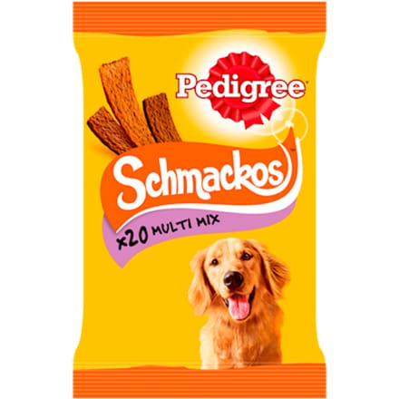 20 stuks Schmackos Mix 3 Soorten Pedigree Hondensnacks