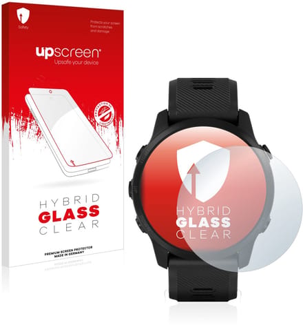 upscreen - Screenprotector voor Garmin Forerunner 945 LTE - Folie Beschermfolie Beschermglas transparant