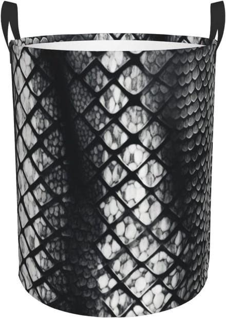 Grote wasmand - Kleding opberger - Wasgoed sorteren - Vrijstaande structuur - 40x40x50 cm - Zwart