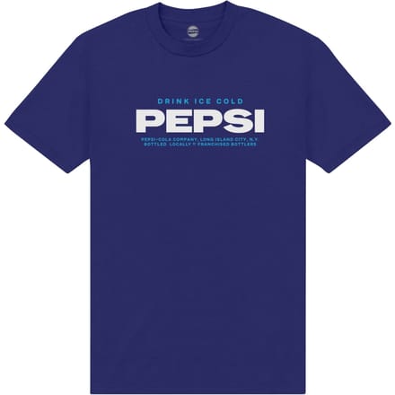 Pepsi Co. Ice Cold Men's T-Shirt - Blue - M