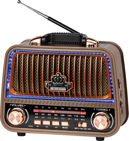 Krüger&Matz KM 833 - Draagbare Radio - Retro Design - Bluetooth - Telescoopantenne