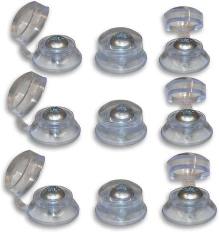 Dakbedekking Schroef Covers - Plastic Dakdoppen - Dakprojecten Afwerken - Eendelig Ontwerp - 25 stuks - Helder