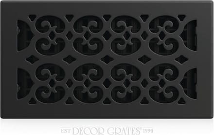 Decoratief Rooster - Vloer Roosters - Ventilatie Afdekking - Stevig Staal - 6 x 305 cm - Zwart