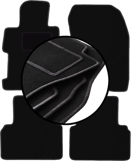Complete set veloursmatten voor: Honda Civic VIII 4D sedan (2006-2011)