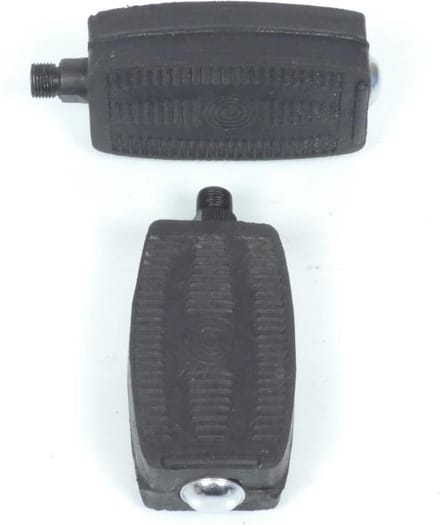 Zwart pedaal (rechts en links) type Atom M14x1,25 voor brommers, Cyclo en Solex