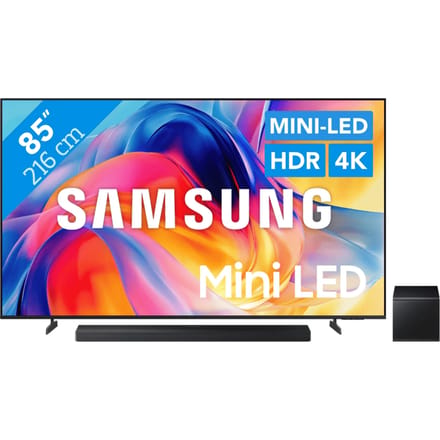 Samsung Mini-led 85" M73H (2026) + Samsung HW-QS700F (2025)