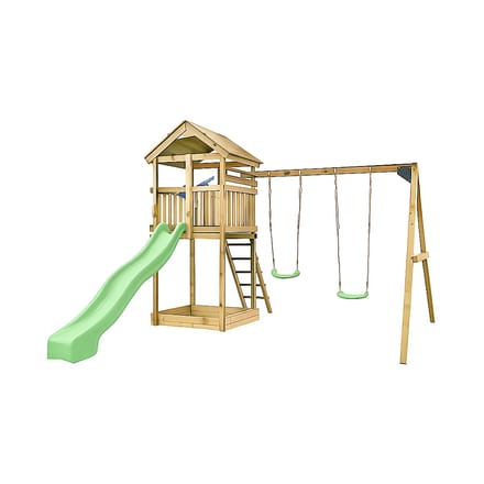 Houten Speeltoestel schommel Daan - Pastelgroen