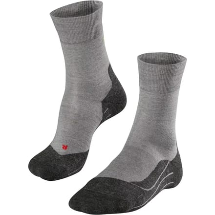 FALKE RU4 Wool anti-blaar wol functioneel materiaal hardloopsokken heren grijs - maat 46-48