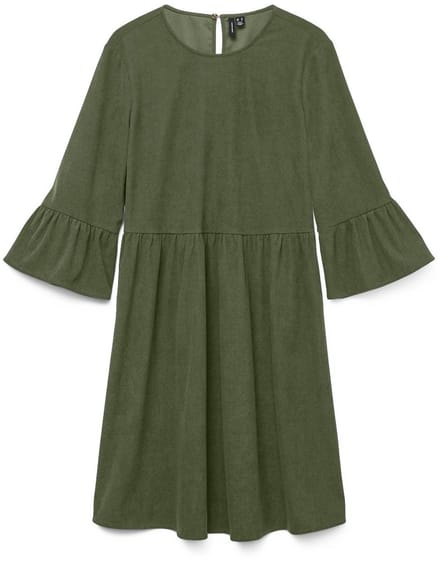 Vero Moda Curve Jurk VMCVILJA Corduroy Korte jurk