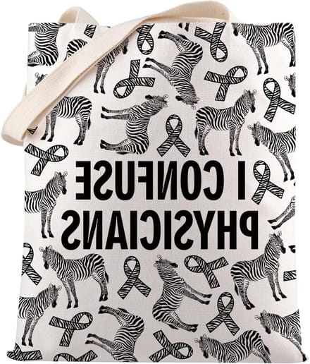 Allecto Plus - Grappig Zeldzame Ziekte Cadeau - Verwar Dokters - Tas met Zebra Lint - Chronische Ziekte Geschenk - strerror - 86