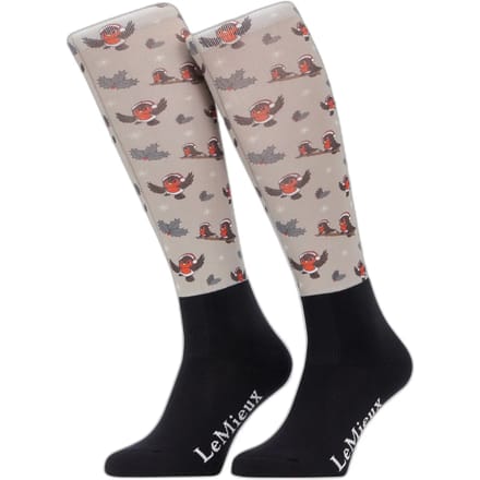 Rijsokken LeMieux Footsie Xmas Robins