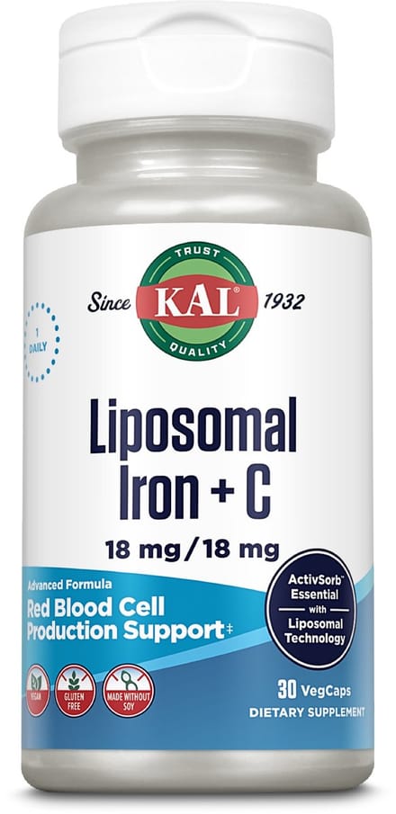 Liposomaal ijzer + C 18 mg / 18 mg | veganistisch | laboratoriumgetest