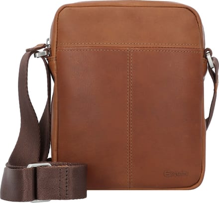 Esquire Schoudertas Dallas Crossbody Bag Brown Bruine