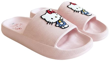 Hello Kitty Slippers Meisjes - Roze Badslippers - Antislip - Officieel Gelicenseerd