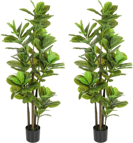 HOMCOM - Kunstplanten - PEVA - 17x17x150cm - Groen