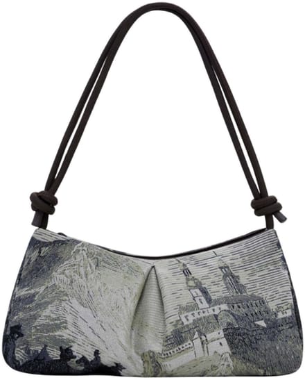 Desigual schoudertas Milho Lacroix Shoulder Bag Gris Verdoso veelkleurig