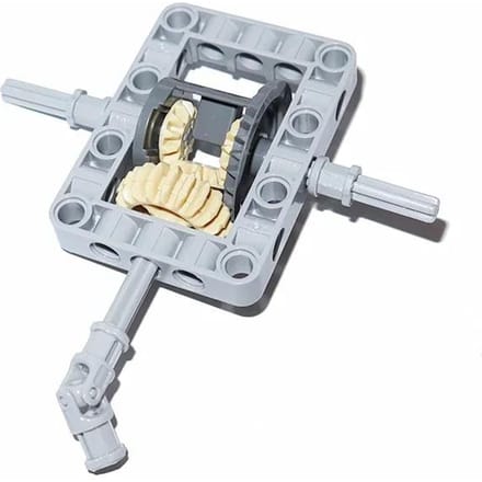 Bouwstenen Differentieel Tandwielen Zelfborgende Stenen MOC Technische Componenten Kits Frame Kit Pakket 65413 65414 62821 white