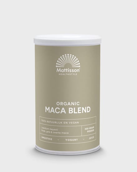 Mattisson - Biologische Maca Poeder Blend - Rode, Gele & Zwarte Maca - 300 Gram