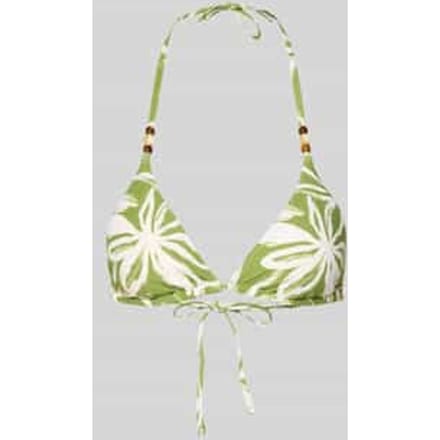 Bikinitop met halter model 'ABSTRACT FLORAL STRAPPY'