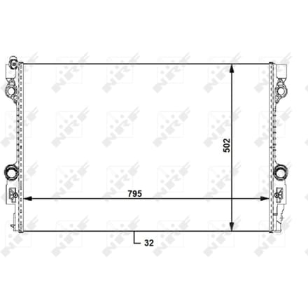 Radiator, motorkoeling NRF 59172