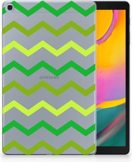 Samsung Galaxy Tab A 10.1 (2019) Hippe Hoes Zigzag Groen