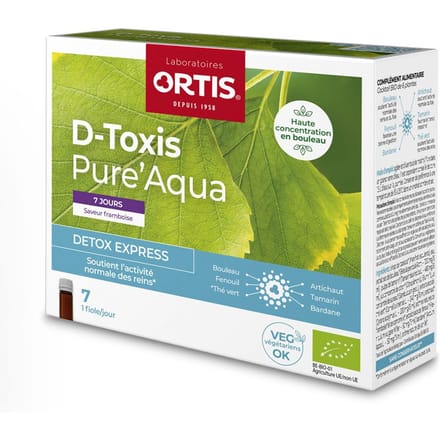 Ortis® D-Toxis Pure'Aqua Detox Express 250 Ampoules (flessen)