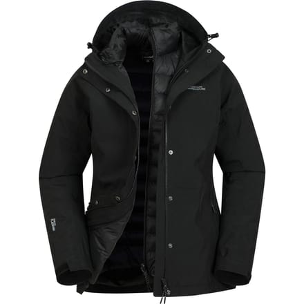 Mountain Warehouse Dames/Dames Alaskan 3 in 1 gewatteerd jack (Zwart)