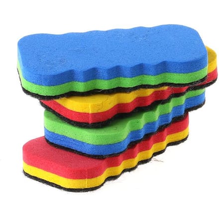 1 gomme colorée pour tableau blanc pour tableau sec, fournitures scolaires et de bureau multicolores blue