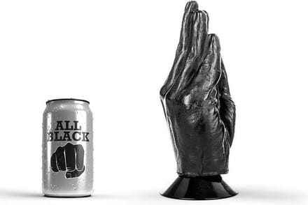 All Black Zwarte XXL Buttplug voor fisting