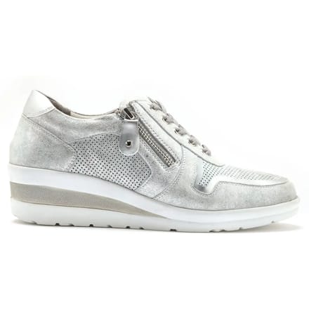 Leren enkeltrainers voor dames Pédiconfort