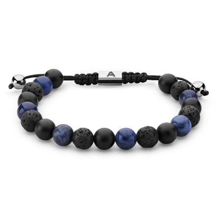 Sanatio 8 mm armabdn van Lavasteen, Sodaliet en Onyx
