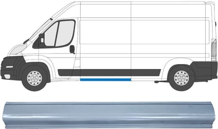 Plaatwerkdeel zijpaneel voor Citroen Jumper 2006-2025 / Links = Rechts