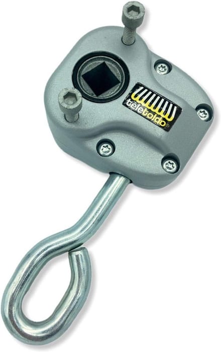 Vierkante Luifelmotor Inclusief Schroeven Zilver