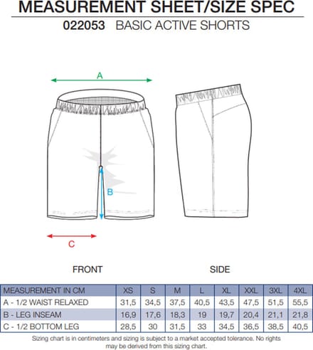 Clique Basic Active Shorts 022053 - Grijsmelange - M