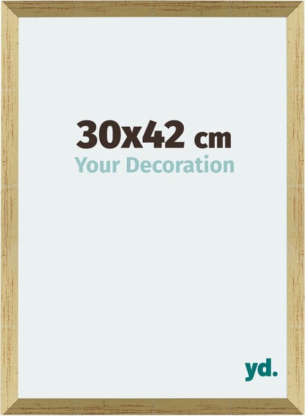 Your Decoration - Fotolijst 30x42 cm - MDF - Goud Glans - Mura