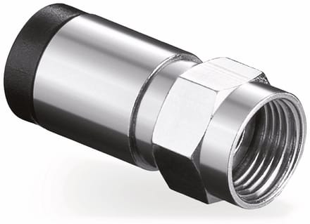 F-connector 7 mm male compressie
