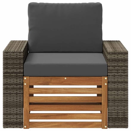 vidaXL - Buiten - Midden - Sofa - Naturel