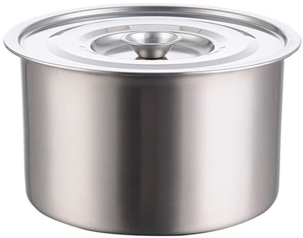 Dailygoods- Bouillonpot Roestvrij staal - Soeppot - Inductiepot - Kookpot - Multifunctioneel - 14 cm